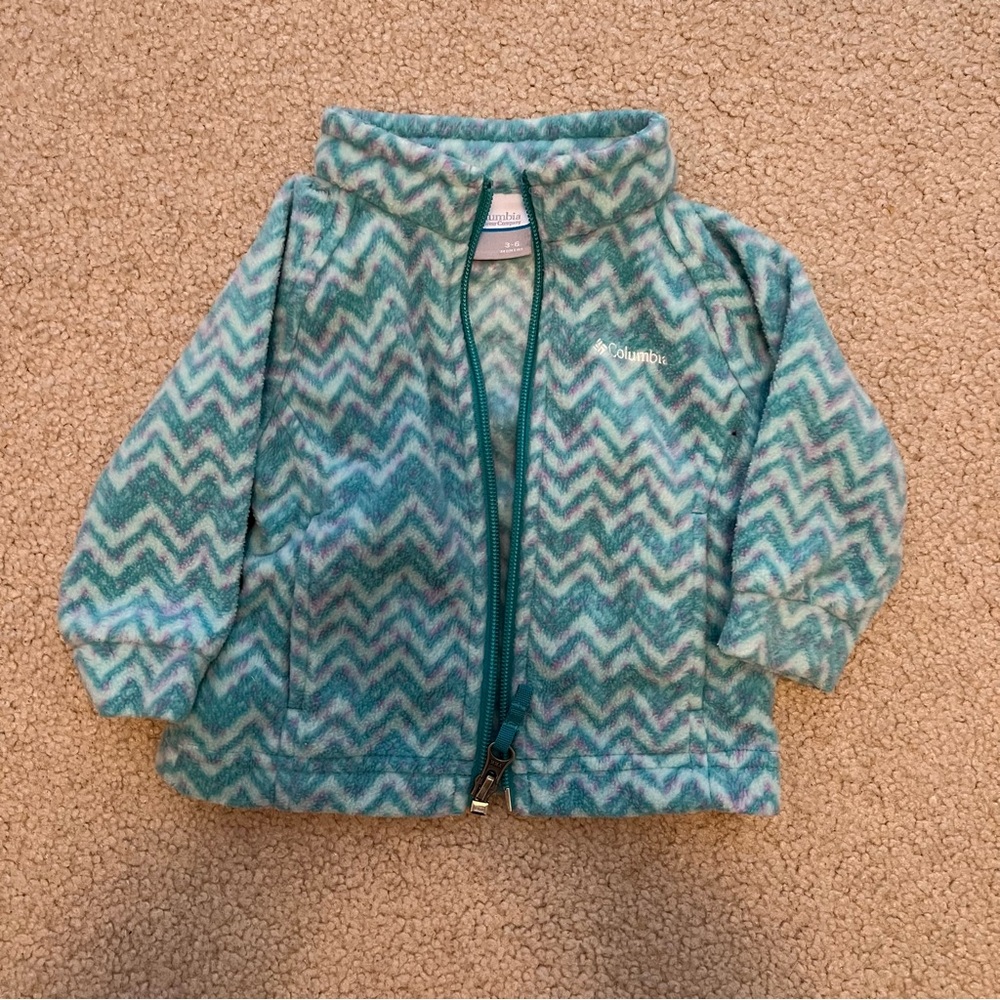 Columbia Kids Zigzag Patterned Jacket - Teal